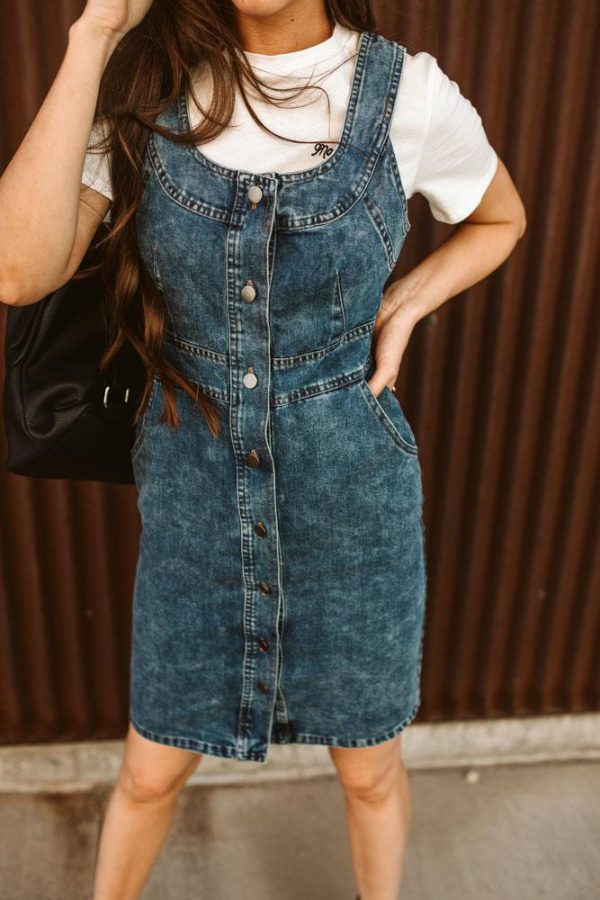 Claire Denim Dress Sz.L- FINAL SALE Supply