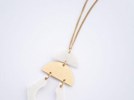 Giza Necklace in White Supply