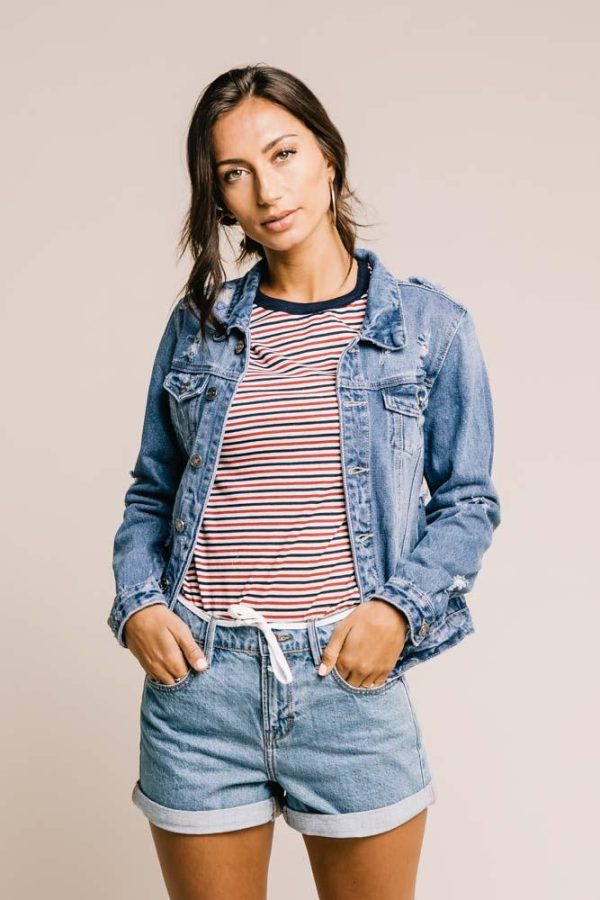 For Keeps Denim Jacket Hot on Sale