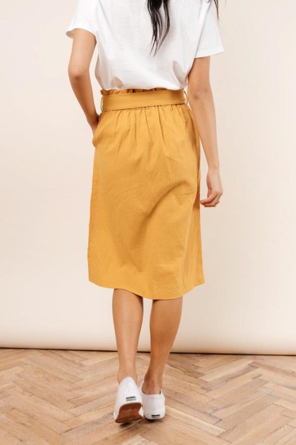 Ginger Midi Skirt in Mustard For Discount