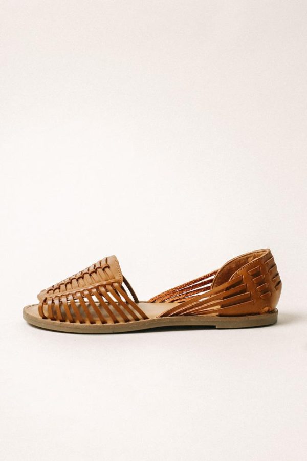 MIA Woven Flats in Brown Cheap