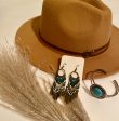 Dakota fringe earrings  earrings  accessories  turquoise jewelry Online now