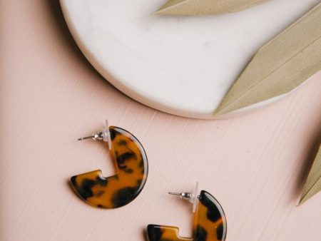 Open Circle Resin Earrings Online Sale