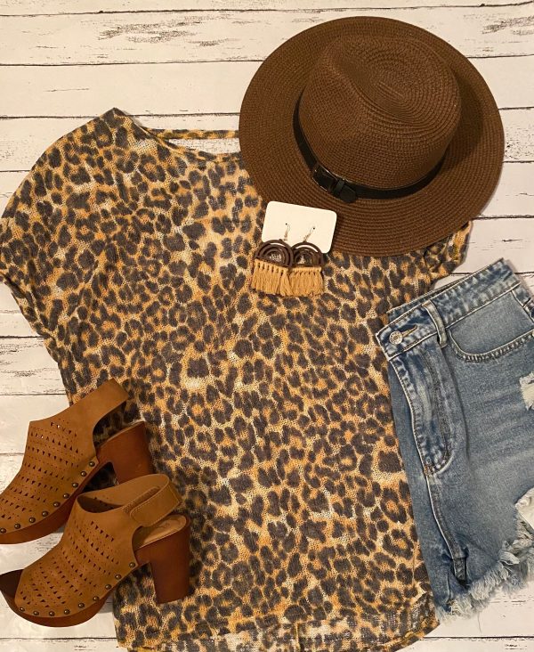 Leopard shirt classic print  sale   final sale For Discount