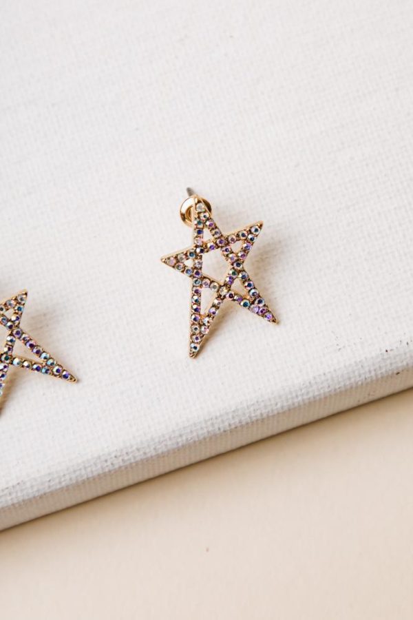 Crystal Star Earrings Fashion