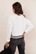 Jaci Striped Sweatshirt For Discount