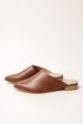 Sangria Asymmetrical Mules in Brown Fashion