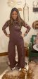 Chocolate brown overalls For Cheap