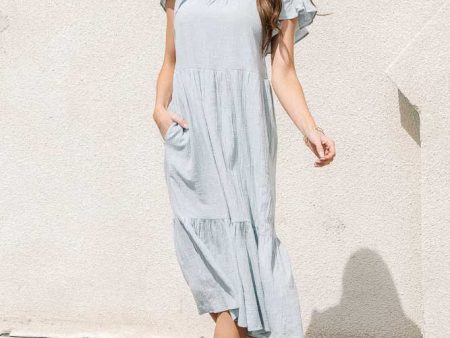 Tiered Midi Dress with Ruffle Detail Supply