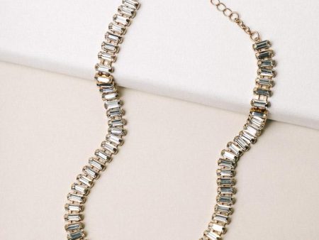 Rees Jewel Necklace in Clear on Sale