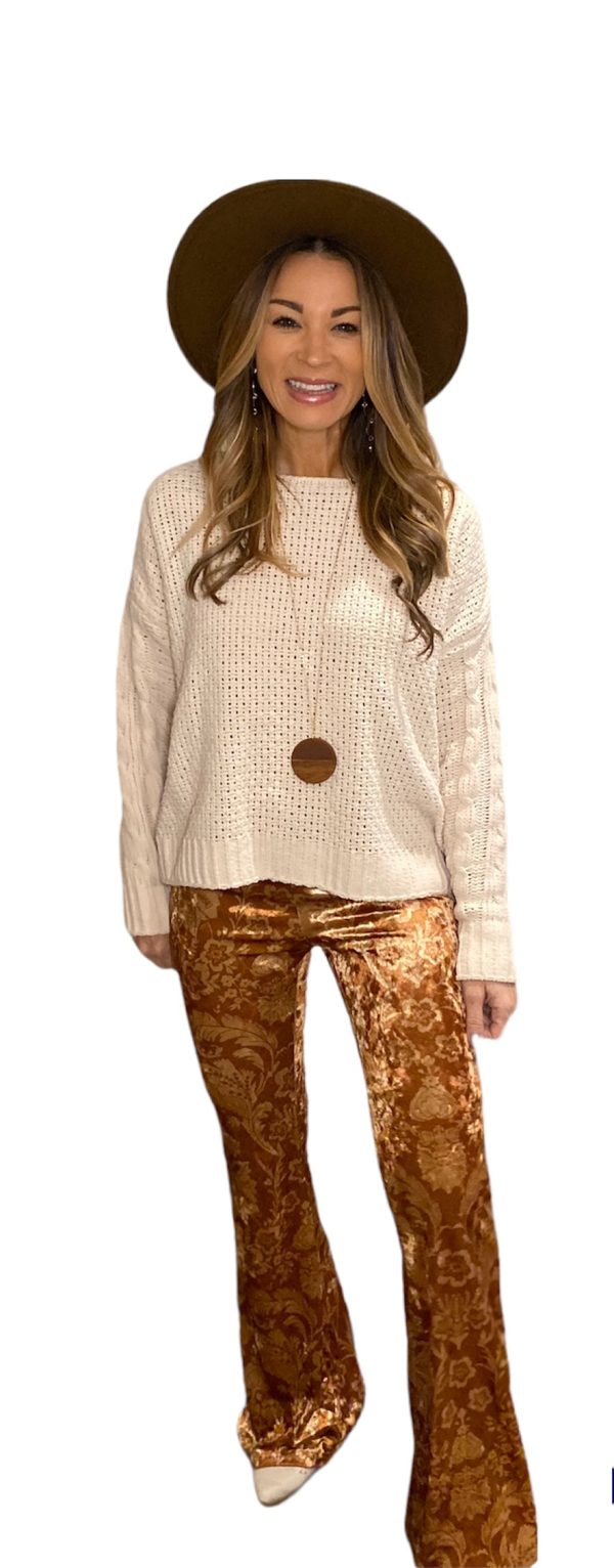 Monica ivory sweater Hot on Sale