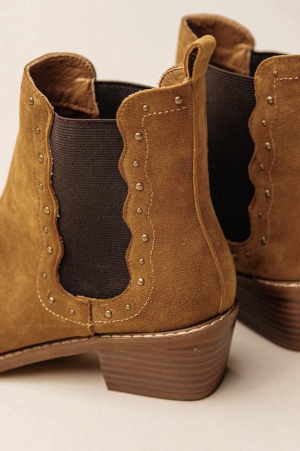 Kendrix Ankle Booties in Brown Cheap