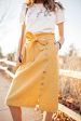 Ginger Midi Skirt in Mustard For Discount